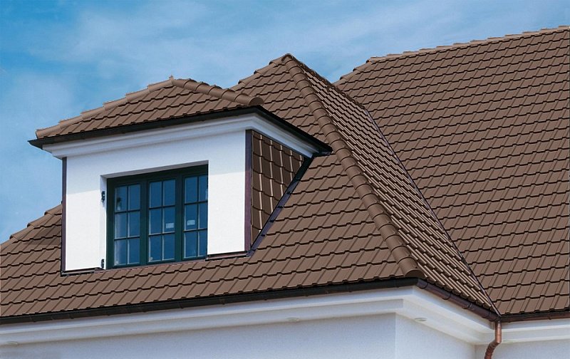 Черепица цементно-песчаная Франкфуртская, Braas