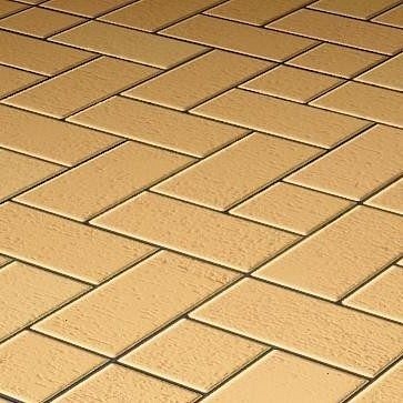 Тротуарная клинкерная брусчатка Керамейя БрукКерам Янтарь, 200*100*45 мм