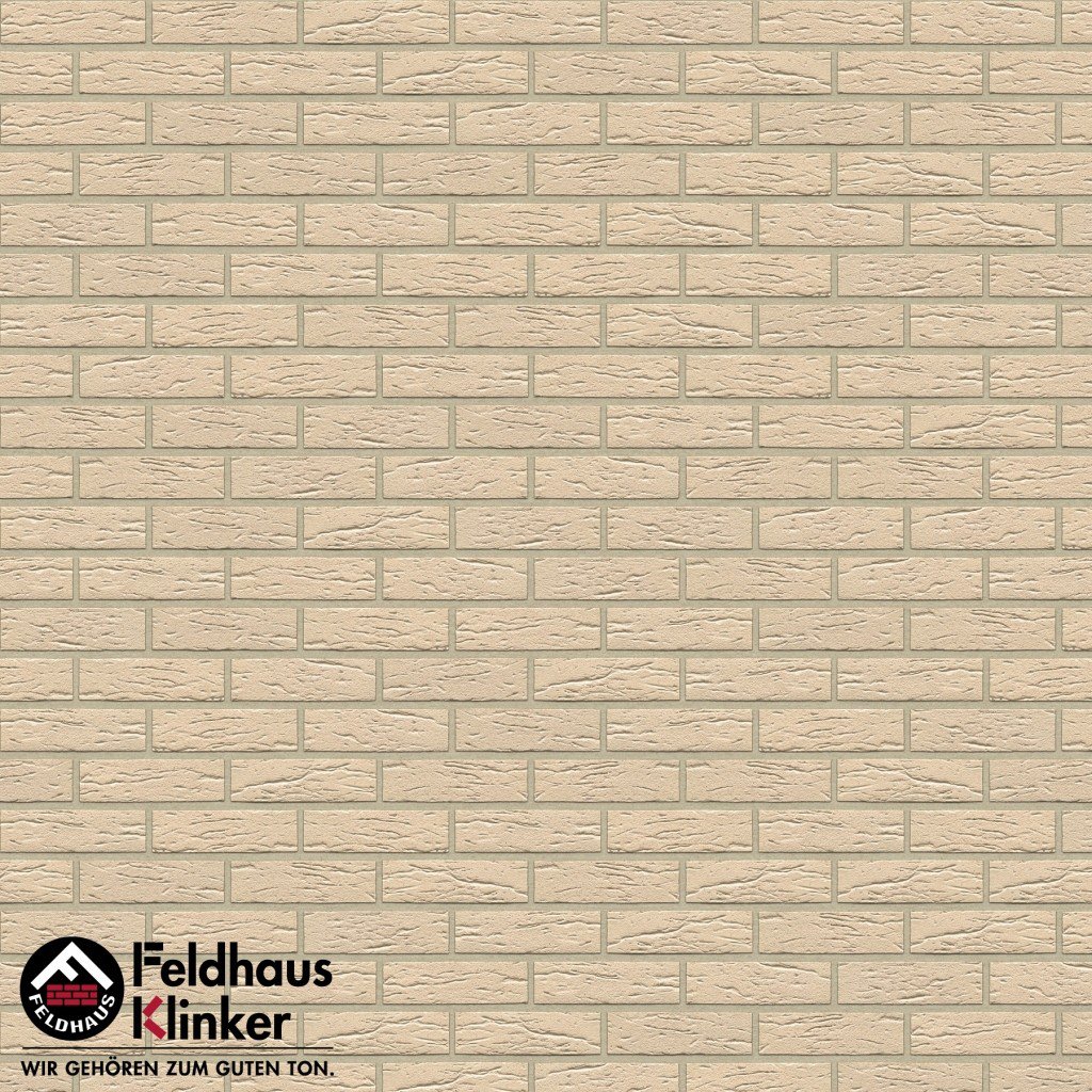 Клинкерная фасадная плитка Feldhaus Klinker R116 Perla mana рельефная NF9, 240*9*71 мм
